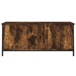 Berkfield Durable Tv Cabinet With Doors Smoked Oak 102X35X45 Cm Engineered Wood - thumbnail 5