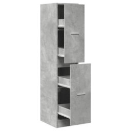 Walplus Apothecary Cabinet Concrete Grey 30X41X144.5 Cm Engineered Wood - thumbnail 2