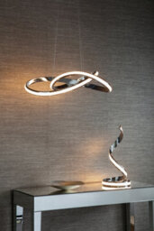 Anson Lighting Carra Chrome Integrated Led Ceiling Pendant - thumbnail 1