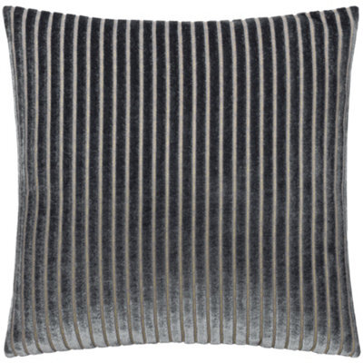 Paoletti Savoy Stripe Velvet Cushion Cover 50Cm X 50Cm - image 1