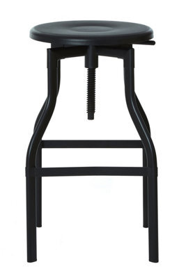 Orsina New Foundry Black Metal Bar Stool - image 1