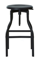 Orsina New Foundry Black Metal Bar Stool - thumbnail 5