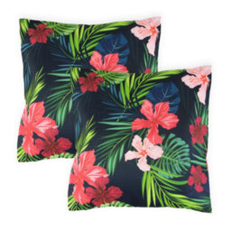 Gardenwize Pair Of Outdoor Garden Sofa Chair Furniture Scatter Cushions- Tropical - thumbnail 2