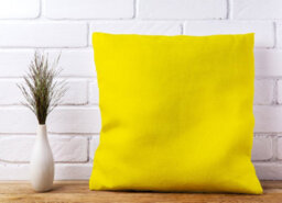 Warren Reed Designer Sunshine Yellow Cushions 45Cm X 45Cm - thumbnail 2