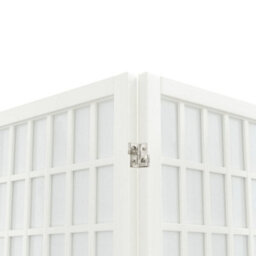 Berkfield Classic Folding 4-Panel Room Divider Japanese Style 160X170 Cm White - thumbnail 6