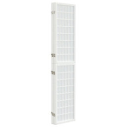 Berkfield Classic Folding 4-Panel Room Divider Japanese Style 160X170 Cm White - thumbnail 4
