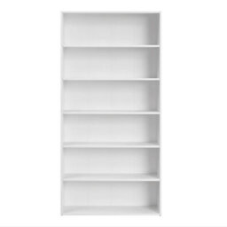 Ledrem 6-Tier Freestanding Bookcase, Open Storage Shelving Unit, Home Display Rack, Cloud White, 24 X 80 X 160.7 Cm - thumbnail 2