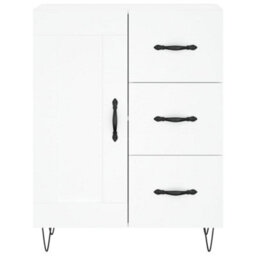Berkfield Highboard White 69.5X34X180 Cm Engineered Wood - thumbnail 8