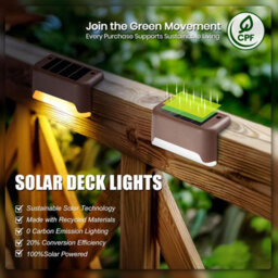 16 Pack Solar Deck Lights, Waterproof Led Step Lights For Stairs, Fence, Yard, Patio - Warm White - thumbnail 4