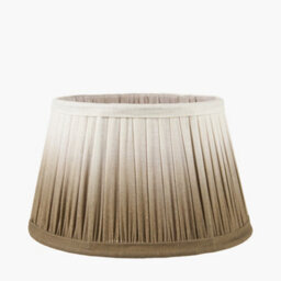 Pacific Lifestyle 25Cm Taupe Ombre Soft Pleated Tapered Lampshade - thumbnail 1