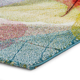 Multi Nature Print Modern Easy To Clean Graphics Rug For Dining Room -80Cm X 150Cm - thumbnail 6