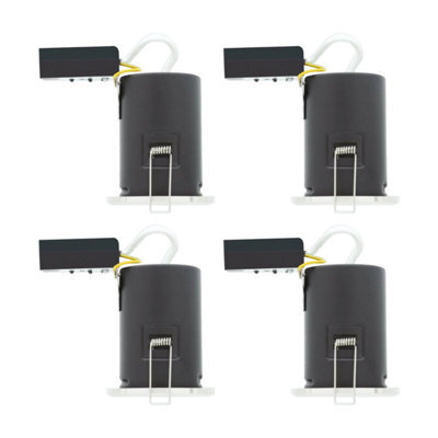 First Choice Lighting Set Of 4 Fire Bathroom Downlights - Chrome Ip65 Recessed Downlights - image 1