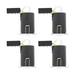 First Choice Lighting Set Of 4 Fire Bathroom Downlights - Chrome Ip65 Recessed Downlights - thumbnail 1