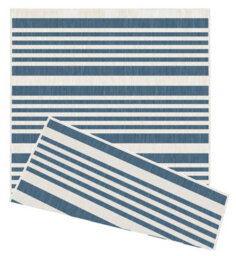 The Rugs Duo Weave Collection Outdoor Rugs In Modern Stripes - thumbnail 1