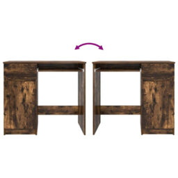 Walplus Desk Smoked Oak 86X49X76 Cm Engineered Wood - thumbnail 9