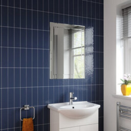 Affine Bathroom 550mm Vanity Unit Mirror Basin Sink Single Tap Hole Free Standing - thumbnail 3