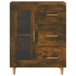 Berkfield Classic Sideboard Smoked Oak 69,5X34X90 Cm Engineered Wood - thumbnail 6