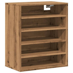 Berkfield Shoe Cabinet Artisan Oak 60X35X70 Cm Engineered Wood - thumbnail 8