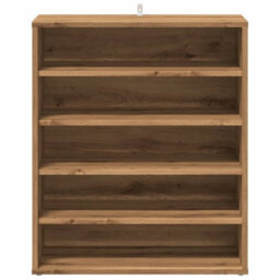 Berkfield Shoe Cabinet Artisan Oak 60X35X70 Cm Engineered Wood - thumbnail 5