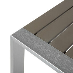 Beliani Outdoor Coffee Table Aluminium 90 X 50 Cm Dark Grey Modern - Weather-Resistant - thumbnail 7