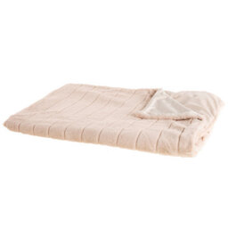 Beliani Blanket Smahra 180 X 220 Cm Pastel Pink