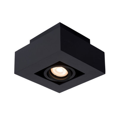 Lucide Xirax Modern Ceiling Spotlight - Led Dim To Warm - Gu10 - 1X5W 2200K/3000K - Black - image 1
