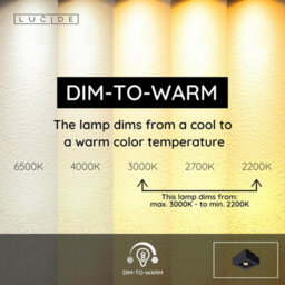 Lucide Xirax Modern Ceiling Spotlight - Led Dim To Warm - Gu10 - 1X5W 2200K/3000K - Black - thumbnail 8