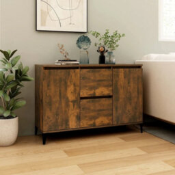 Vidaxl Sideboard Smoked Oak 102X35X70 Cm Engineered Wood - thumbnail 7