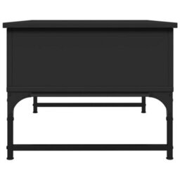 Berkfield Coffee Table Black 70X50X40 Cm Engineered Wood And Metal - thumbnail 6