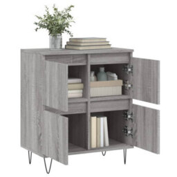 Berkfield Sideboard Grey Sonoma 60X35X70 Cm Engineered Wood - thumbnail 4