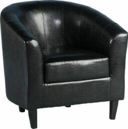 Seconique Tempo Tub Chair In Black Pu Designed To Fit Seamlessly In Any Living Area