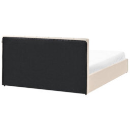 Beliani Ottoman Bed Velvet Dreux 160 X 200 Cm (Eu King Size) Light Beige - thumbnail 8