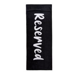 Catherine Lansfield Reserved Black/white Beach Towel Lounger 76X200Cm - thumbnail 5