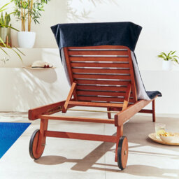 Catherine Lansfield Reserved Black/white Beach Towel Lounger 76X200Cm - thumbnail 3