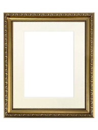 Frames By Post Shabby Chic Gold Frame With Ivory Mount For Image Size 18 X 12