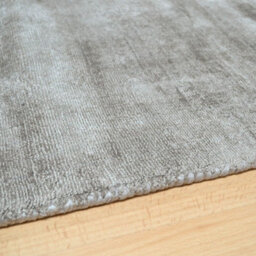 Grey Handmade , Luxurious , Modern , Plain Easy To Clean Viscose Rug For Living Room, Bedroom - 240Cm X 340Cm - thumbnail 3