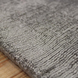 Grey Handmade , Luxurious , Modern , Plain Easy To Clean Viscose Rug For Living Room, Bedroom - 240Cm X 340Cm - thumbnail 4