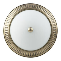 Happy Homewares Modern Led Ip44 Flush Ceiling Light In Antique Brass With Sensor - thumbnail 4