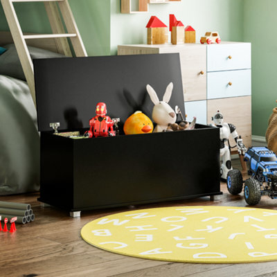 Lassic Vida Designs Leon Toy Box Storage Ottoman, Black - image 1