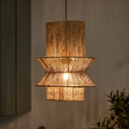 Dibor Irregular Natural Home Décor Ceiling Light Shade H32 X D25Cm - thumbnail 3