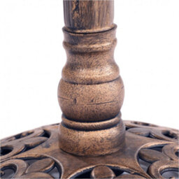 Oypla Traditional Ornamental Pedestal Garden Water Bird Bath (Bronze) - thumbnail 7