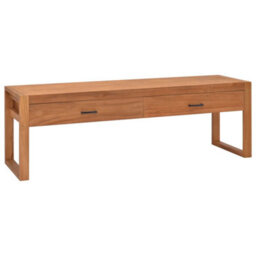 Berkfield Tv Cabinet 120X40X45 Cm Solid Wood Teak - thumbnail 1