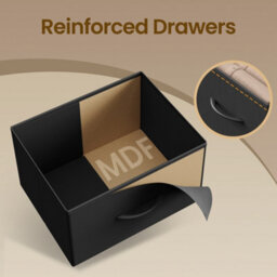 Ledrem Chest Of Drawers, Storage Unit With 5 Fabric Drawers And Wooden Top, 98.7 X 30 X 74.7 Cm, Black - thumbnail 7