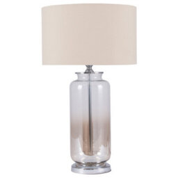 Pacific Lifestyle Lustre Ombre Glass Table Lamp With Champagne Shade - thumbnail 1