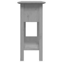 Berkfield Console Table Bodo Grey 90X34.5X73 Cm Solid Wood Pine - thumbnail 5