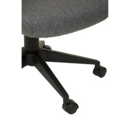 Orsina Comfortable Black Mesh And Grey Fabric Home Office Chair, Ergonomic Work From Home Chair, Movable Sleek Chair - thumbnail 7