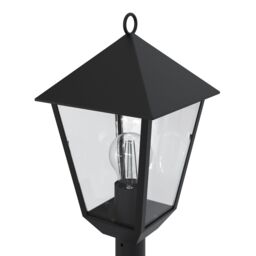 GoodHome Lantern Black Mains-Powered 1 Lamp Outdoor 4 Faces Post Light (H)1100mm - thumbnail 6