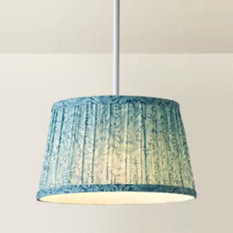 Valuelights Alba Small Tapered Leaf Pleated Ceiling Lamp Shade And Bulb (D)25Cm - thumbnail 4