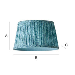 Valuelights Alba Small Tapered Leaf Pleated Ceiling Lamp Shade And Bulb (D)25Cm - thumbnail 9