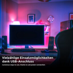 B.k.licht 5M Rgb Led Strip Light Tape Usb Remote Control Colour Changing Tv Gaming - thumbnail 3